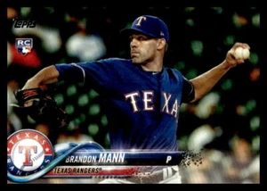 2018 Topps Update #US208 Brandon Mann Rookie Texas Rangers - Picture 1 of 2