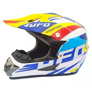Crosshelm Helm Motorradhelm Motocrosshelm Motorrad Jethelm Racing grün Quad ATV - Bild 1 von 9