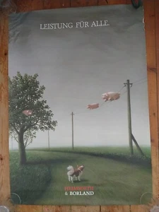 ITHistory (1980s) PLAKAT: HEIMSOETH & BORLAND Leistung Fur Alle - Bild 1 von 1