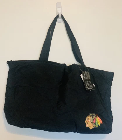 FOCO Chicago Blackhawks Duffle Bag Gym Swimming Carry On Tote NWT Cover