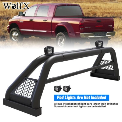 Steel Roll Sport Bar Chase Rack Bed Bar For 1994-2010 Dodge Ram 1500/2500/3500 Foto 1 de 4