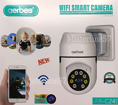 Telecamera Ip Cam  Istallazione A Spina  Wifi Camera  Wireless Interno Esterno • 31.50€