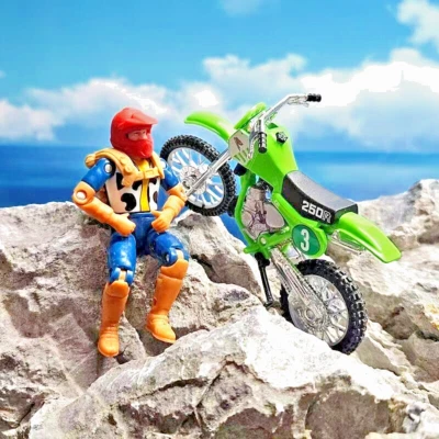 Welly 1:18 HONDA CR250R #2 #3 Motorcycle Model Motocross Dirt Bike Toy +Figure - Image 1 of 4