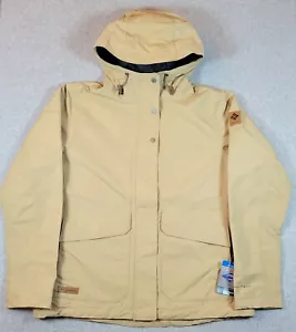 Columbia Omni-Tech EXS Hooded Jacket Women's Large Khakis Waterproof Breathable - Picture 1 of 24