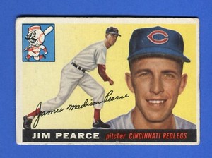 1955 Topps #170 Jim Pearce RC *Good* Cincinnati Reds