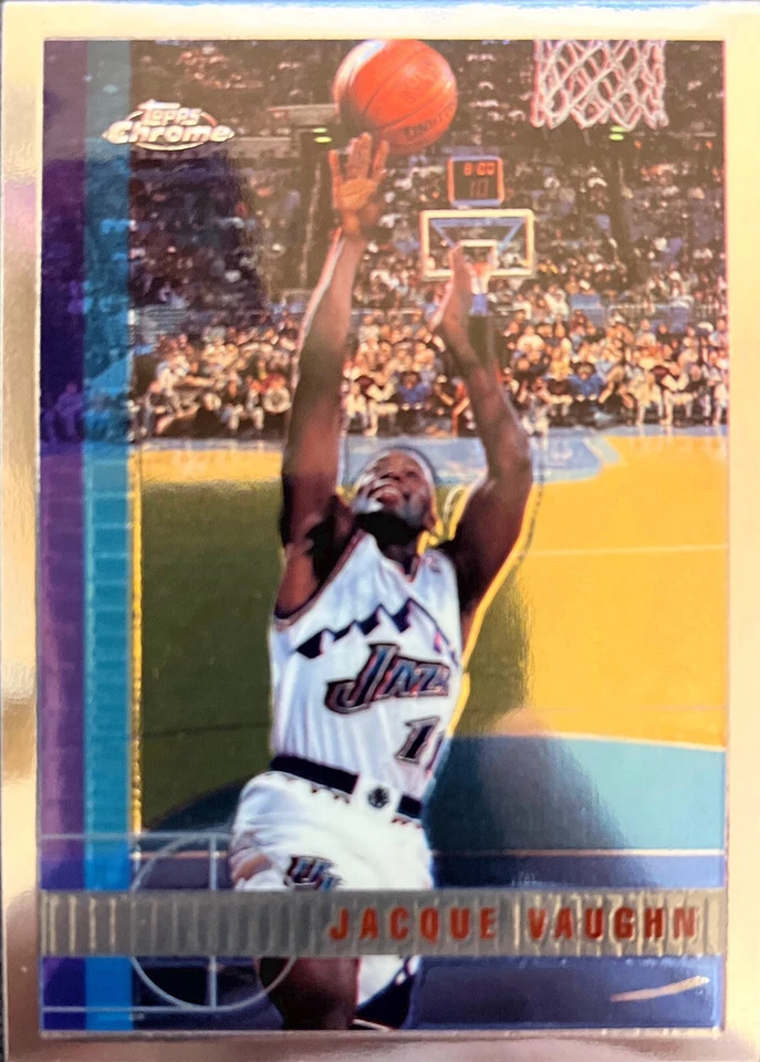 Jacque Vaughn Topps Chrome 97-98 #199 Rookie Card Utah Jazz - Image 1 of 1