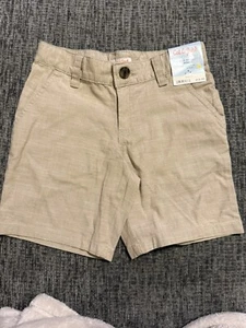 Cat & Jack am Knie Shorts vorne flach beige Größe 6 - Bild 1 von 4