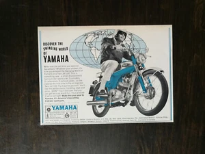 Vintage 1966 Yamaha Twin Jet 100 Motorcycle Original Ad - Picture 1 of 1