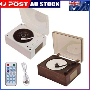 Retro CD Player Bluetooth-Compatible 5.0 Portable CD Player Home Sound for Phone - Picture 1 of 14