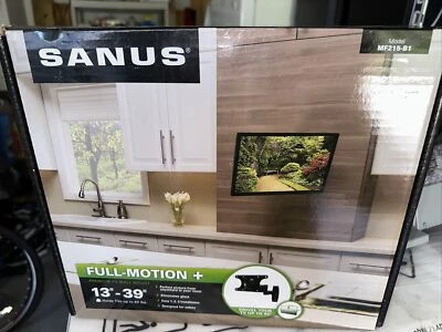 Ellies SANUS Flat Panel Full Motion 15 to 37 Inch Medium Wall Mount - 39cm Depth - Image 1 of 4