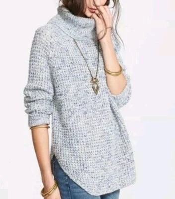 Suéter Cuello Alto Free People Los Toques de Lana y Lino Talla L Mujer Loos Foto 1 de 4