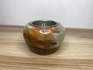 Vintage Round Onyx Lighter Holder incense, Stick Holder - Picture 1 of 7
