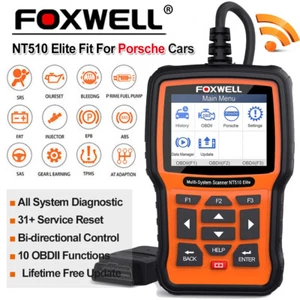 FOXWELL NT510 Elite WIFI OBD2 Scanner Car All System Diagnostic Tool for Porsche - Picture 1 of 12