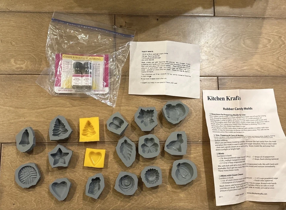 MOLDES DE CARAMELO DE GOMA KITCHEN KRAFTS 17 más instrucciones y recetas saborizantes Foto 1 de 4