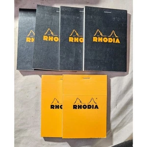 6 Rhodia 122009 No. 12 8.5 x12 cm Square Ruled Repellent PEFC Cert Block Rodia - Picture 1 of 9