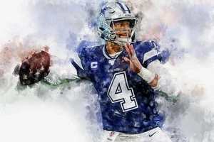 Dak Prescott - Dallas Cowboys QB | NFL Quarterback Star | - 4x6 Glossy Photo - Imagen 1 de 1