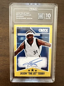 2024 Onyx Vintage H/B Jason “The Jet” Terry Autograph #040/131 – TAG 10 GEM MINT - Picture 1 of 2