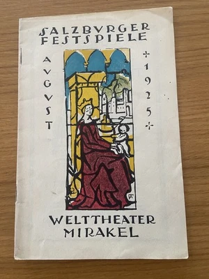 Programm DAS APOSTELSPIEL Max Mell Salzburger Festspiele 1925 - Bild 1 von 4