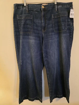 KUT From The Kloth Women's Size 22 Medium Blue Wash Meg High Rise Wide Leg Jeans - Image 1 of 4
