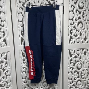 Adidas Track Pants Boys Size 4-5 Years Fleece Winter New With Tags - Picture 1 of 6