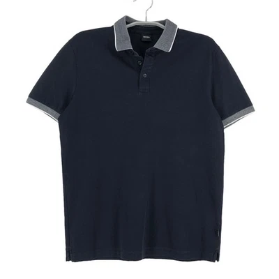 CAMISETA DE CUELLO ALTO NEGRA REGULAR HUGO BOSS PARA HOMBRE TAMAÑO M - Imagen 1 de 4