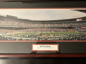 Washington Redskins RFK Stadium Vintage Panoramadruck 13,5x39 gerahmt NFL - Bild 1 von 7