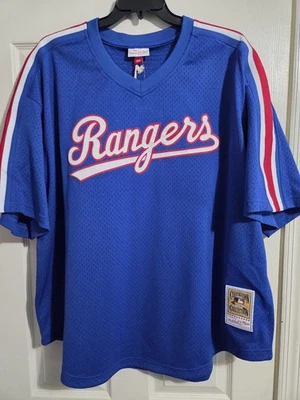 Texas Rangers NOLAN RYAN #34 Mitchell & Ness 1989 BP Jersey NEW with Tags - Image 1 of 4