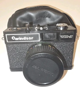 Cámara fotográfica Windsor WX-3 35 mm de colección con lente de vidrio óptico de 50 mm f/6 y estuche - Imagen 1 de 15