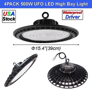 2-4 Pack High Bay Light 500W Industrial Factory Commercial Warehouse GYM Lights - Picture 1 of 13