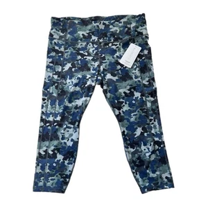 Athleta Ultimate Stash II Yogahose 7/8-Tights Damen Größe 2X Cloud Camo NEU - Bild 1 von 11