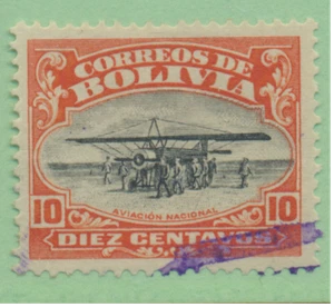 Bolivia Stamp Scott #C1, Used - Picture 1 of 1