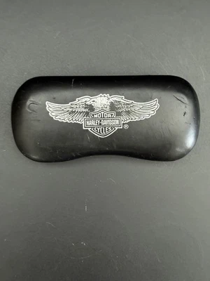 Gafas de sol/estuche rígido a presión negro Harley Davidson vintage, cromado Foto 1 de 4