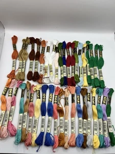 DMC Embroidery Thread Floss Cotton Lot 40 Skeins Mixed Colors Lot - Picture 1 of 5