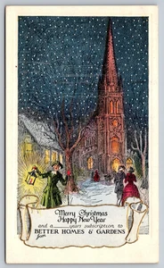 Postcard Merry Christmas Happy New Year Better Homes and Gardens Subscription - Picture 1 of 2