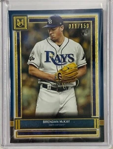 BRENDAN McKAY ROOKIE #D 11/150 2020 TOPPS MUSEUM COLLECTION CARD TAMPA BAY RAYS - Picture 1 of 2