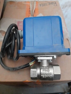 Valvola deviatrice a sfera motorizzata 3 vie 2 fori Ø 3/4 De Pala con Testina - Immagine 1 di 2