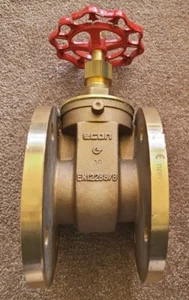 New- ECON® Gate Valve Fig. 275/CC491k/Bronze Disc/ PN16 /DN50/2"Brass Flanged - Picture 1 of 10