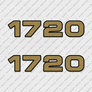 Juego de 2 6,5" CALCOMANÍAS KEY WEST SPORTSMAN 1720 PEGATINAS DORADAS/NEGRAS DE LARGO - Imagen 1 de 2