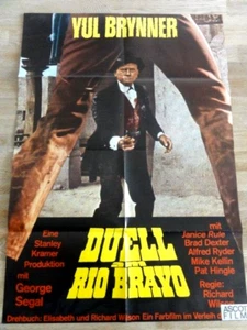 Kino Plakat* DUELL AM RIO BRAVO Yul Brynner - Foto 1 di 1