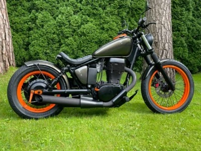 Bobber Stahlfender 150x650 mm breiter rund 1,5 mm für Suzuki LS650 Chopper - Bild 1 von 4