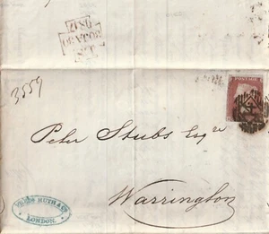 1847 FRANCE PRINTED CIRCULAR FREDr HUTH FORWARDING AGENT LONDON TO PETER STUBBS - Picture 1 of 5