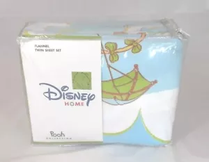 Set lenzuola gemelle vintage Disney Home Winnie The Pooh flanella che vola alto nel cielo - Foto 1 di 12