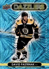 2021-22 Upper Deck BLUE Dazzlers #DZ-5 David Pastrnak - Boston Bruins (HR1)