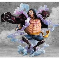 Megahouse One Piece P O P Pop Genuine Monkey D Luffy Gear 4 Snakeman Figure Ebay