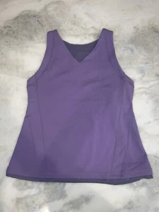 Lululemon Tank Top Lavender Purple Mesh Layer, Cutout, Zip Pocket, 10 - Picture 1 of 11