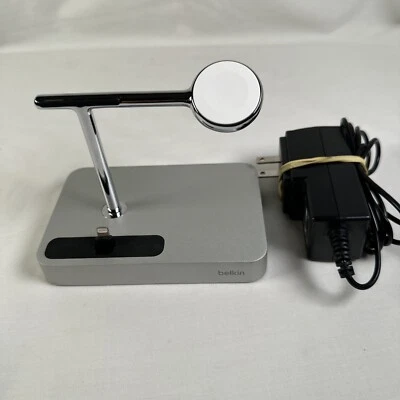 BELKIN Valet Charge Dock For Apple Watch and iPhone - Model F8J183 - Image 1 of 4