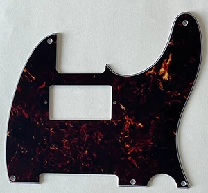 Brown Tortoise Pickguard Fit Fender Telecaster 5-Hole Humbucke Style GuitarParts - Picture 1 of 6