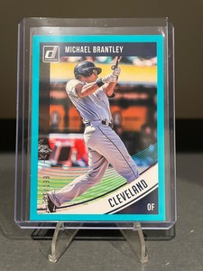 2018 Donruss Michael Brantley Teal Border 26/199 - Cleveland Guardians