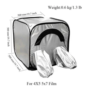 New Darkroom Film Changing Tent Bag for 4X5 5x7 Format Camera Light Weight - Picture 1 of 3