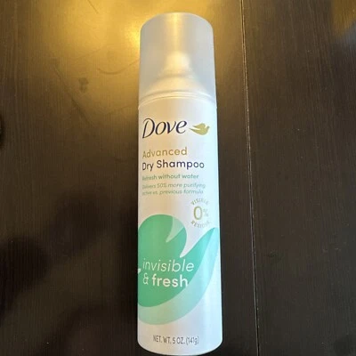 Champú seco avanzado Dove invisible y fresco NET WT. 5 oz. Foto 1 de 4